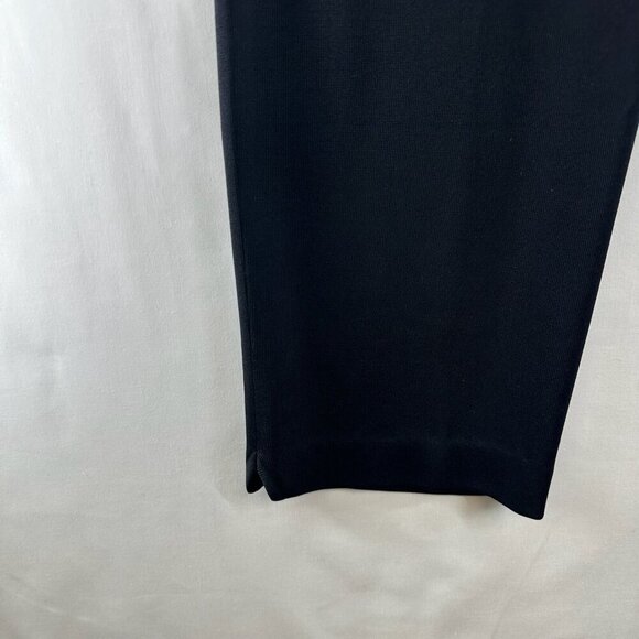 Misook Pants Womens M Exclusively High Rise Straight Pull On Elastic Waist Black - Picture 5 of 9